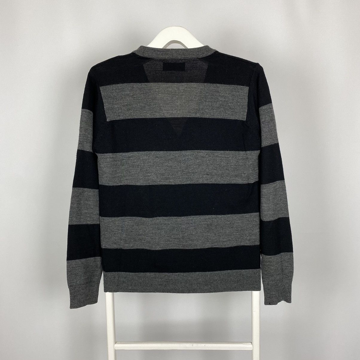 Fred Perry Fred Perry Slim Stripped Wool Cardigan Size US S / EU 44-46 / 1 - 7 Thumbnail