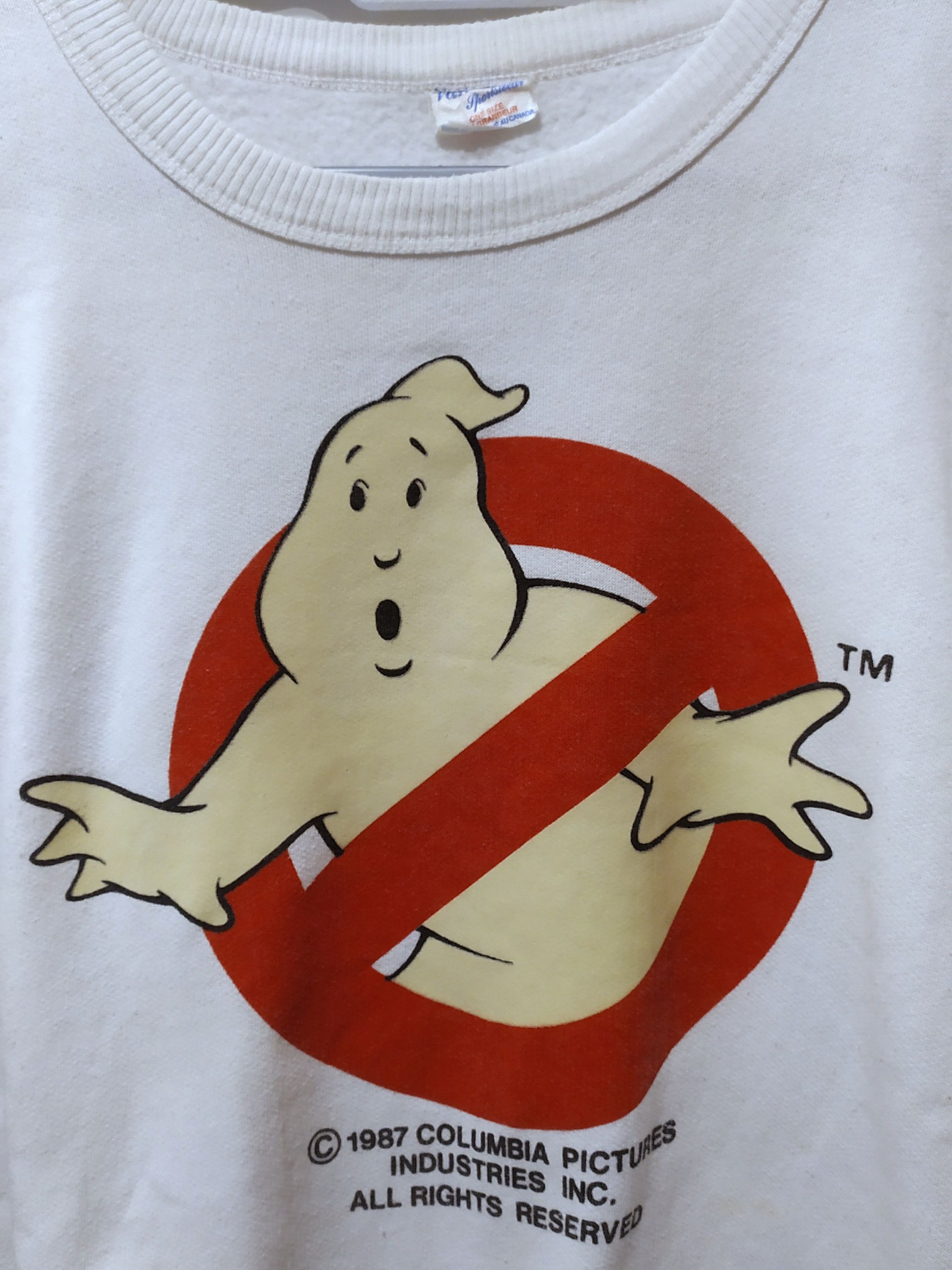 Vintage Vintage 1987 ghostbusters glow in the dark crewneck Size US L / EU 52-54 / 3 - 4 Thumbnail