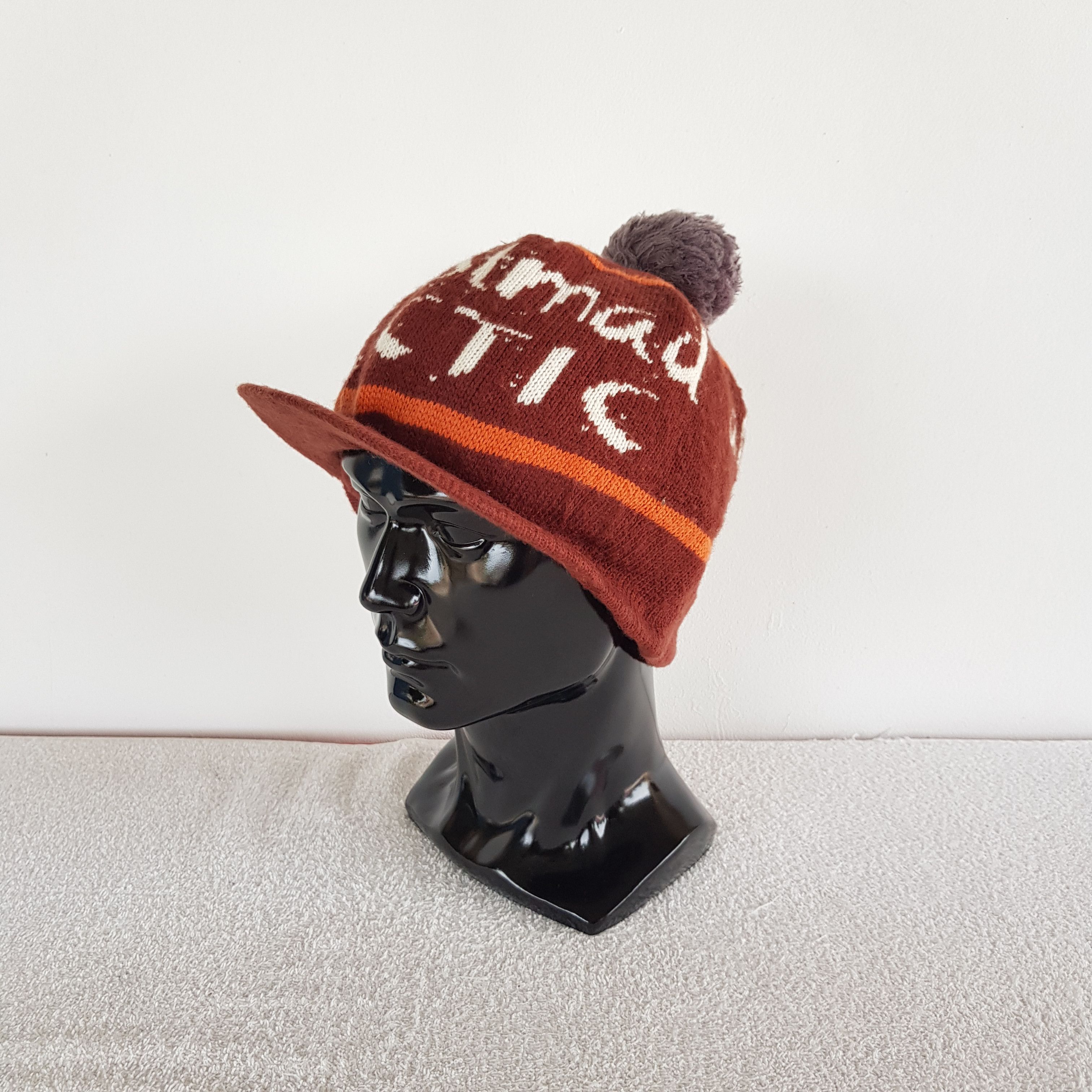 Japanese Brand × Vintage Almost Mad Hectip Beanie Snow Cap Knitted Crochet Hats Size ONE SIZE - 1 Thumbnail