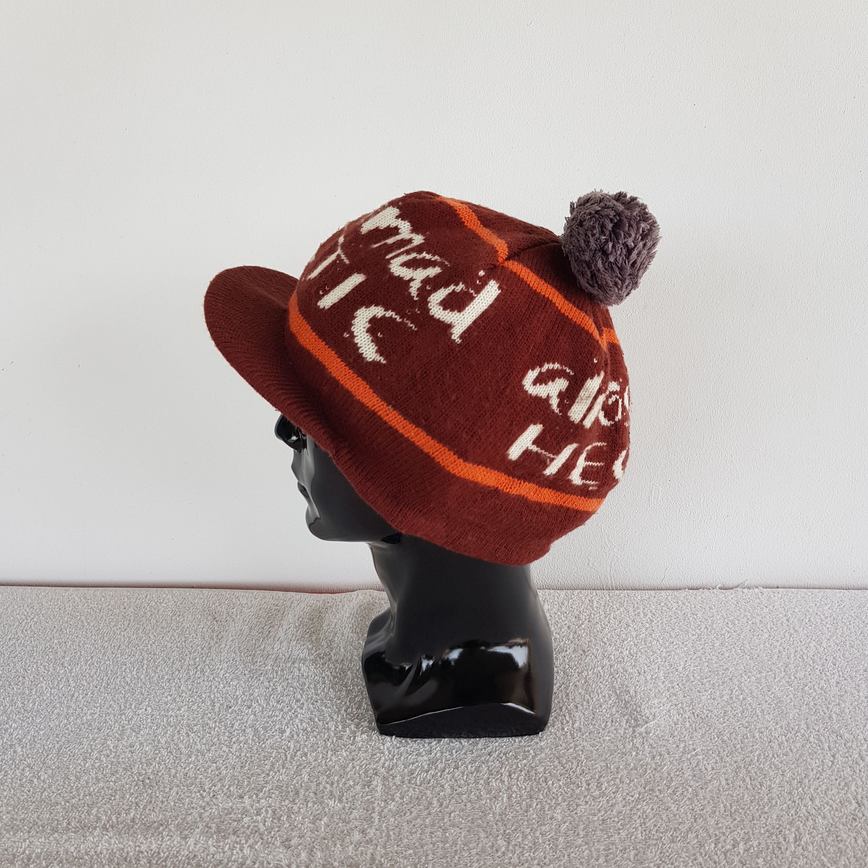 Japanese Brand × Vintage Almost Mad Hectip Beanie Snow Cap Knitted Crochet Hats Size ONE SIZE - 4 Thumbnail