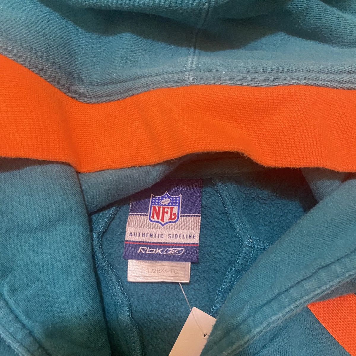 Reebok × Vintage Vintage Miami Dolphins Hoodie Size US XXL / EU 58 / 5 - 4 Thumbnail