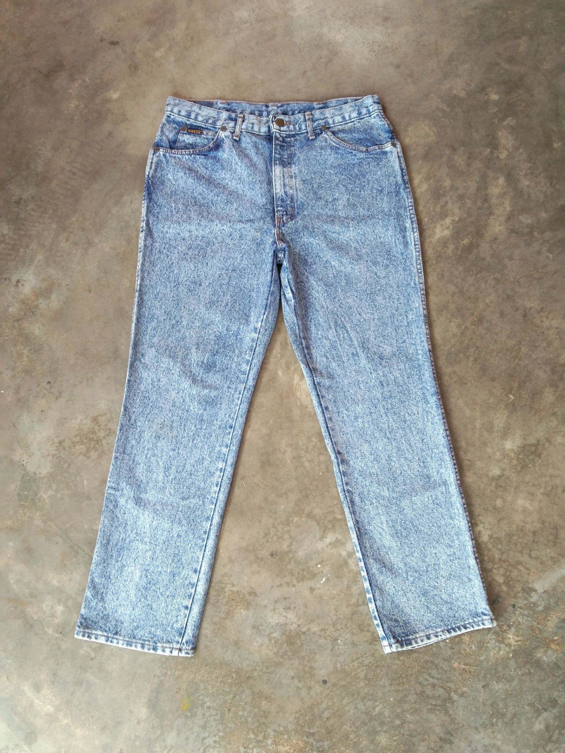 Vintage 90's 501 Distressed Stone Wash Blue Jeans 28x29 Made in online USA