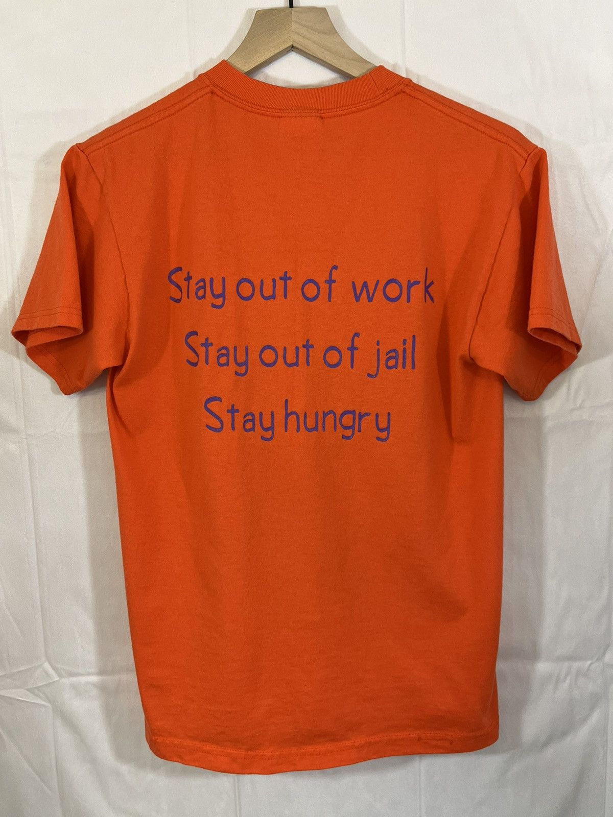 Vintage Stay Out Of Jail VCR 2000s Y2K Tee Size US S / EU 44-46 / 1 - 1 Thumbnail