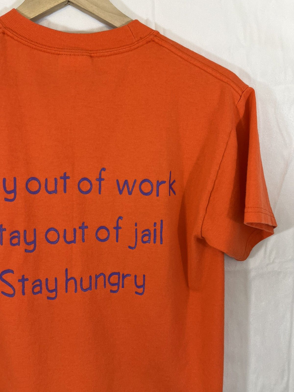 Vintage Stay Out Of Jail VCR 2000s Y2K Tee Size US S / EU 44-46 / 1 - 9 Thumbnail