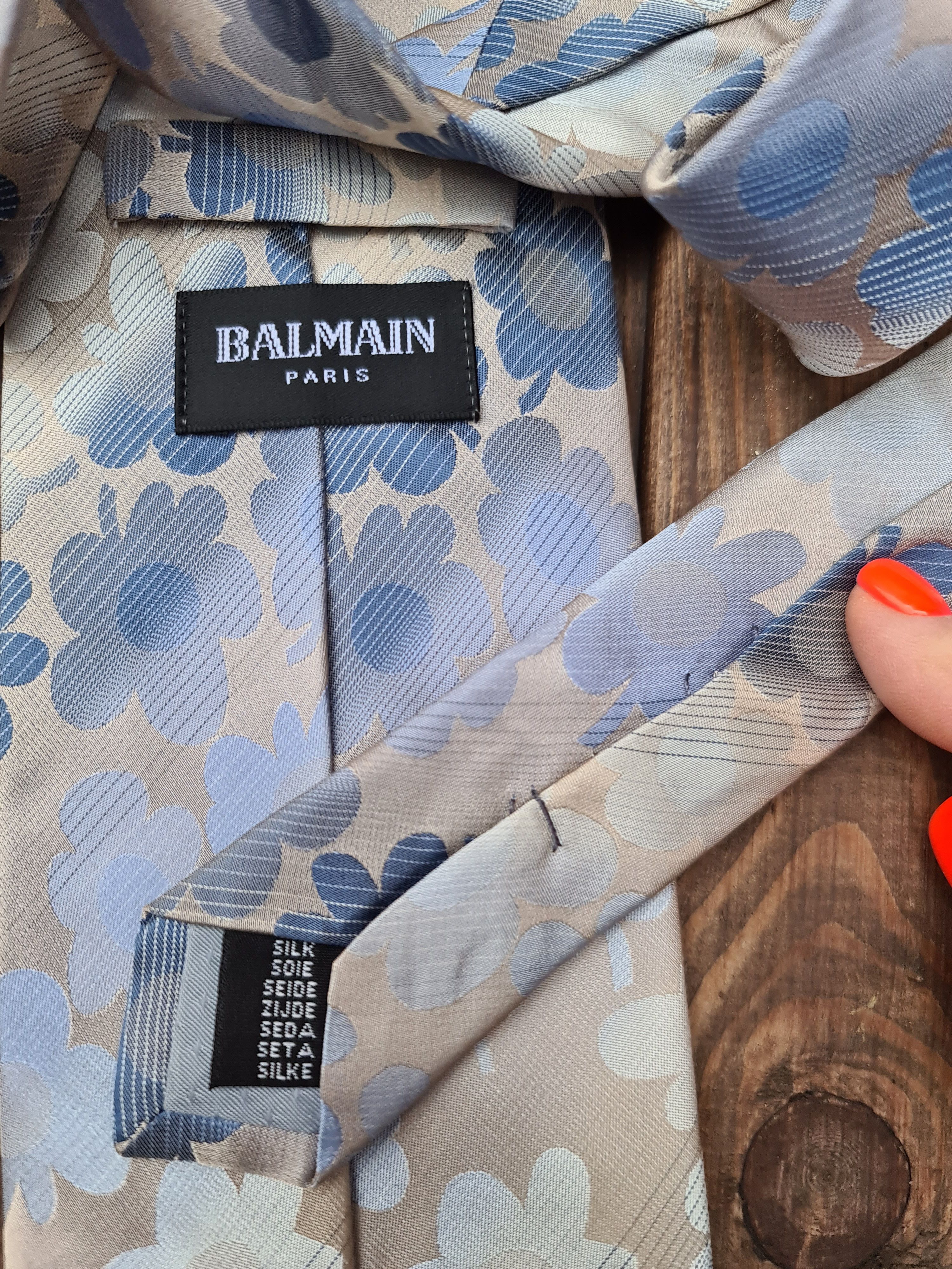 Balmain Tie Balmain Silk Size ONE SIZE - 1 Thumbnail