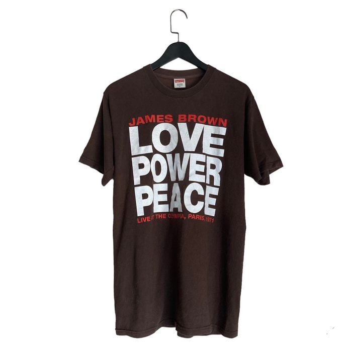 Supreme 2005 James Brown Love Power Peace T-shirt | Grailed