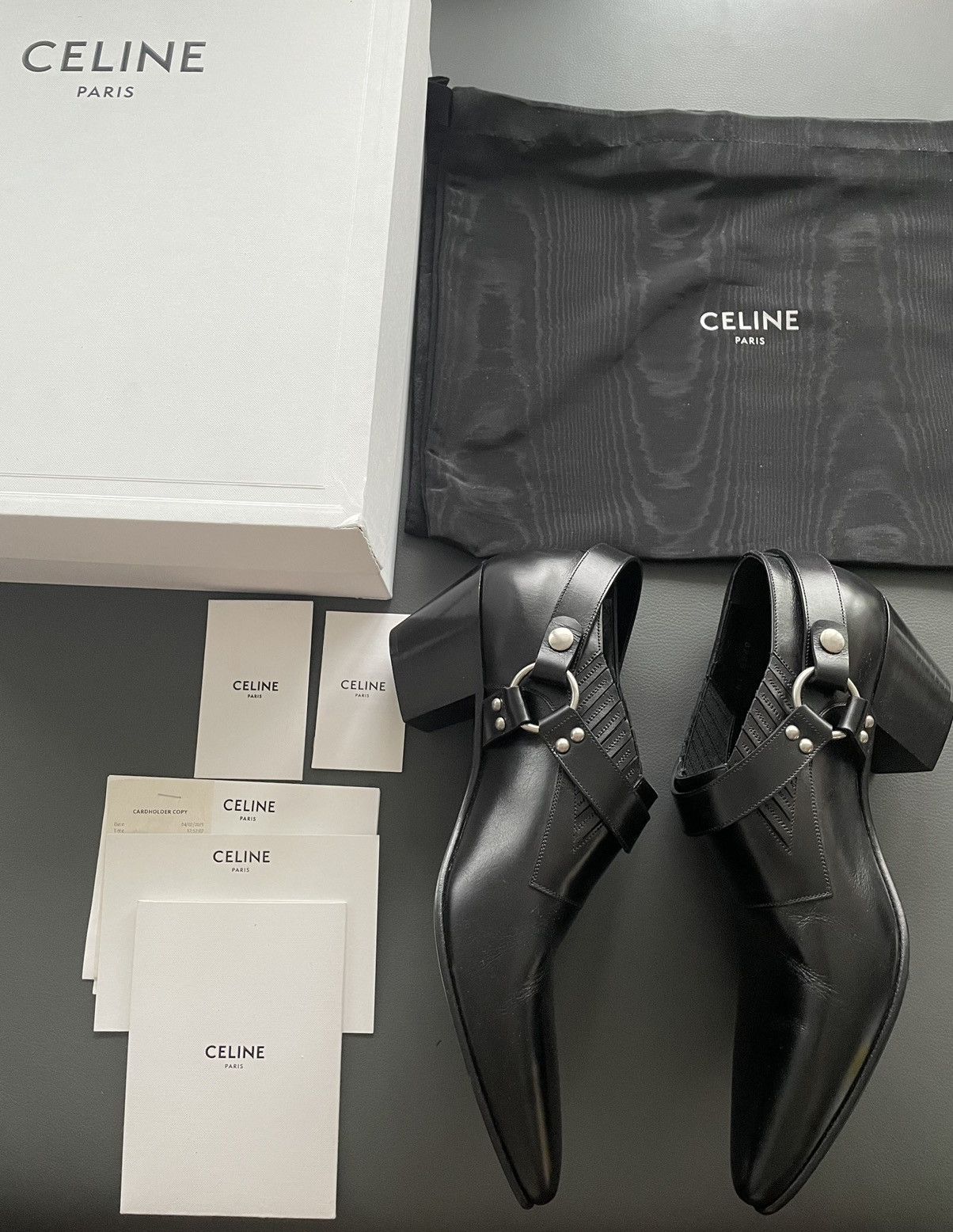 Celine × Hedi Slimane RBrand New Runway Celine by Hedi Slimane Leather Boots Size US 10 / EU 43 - 15 Thumbnail