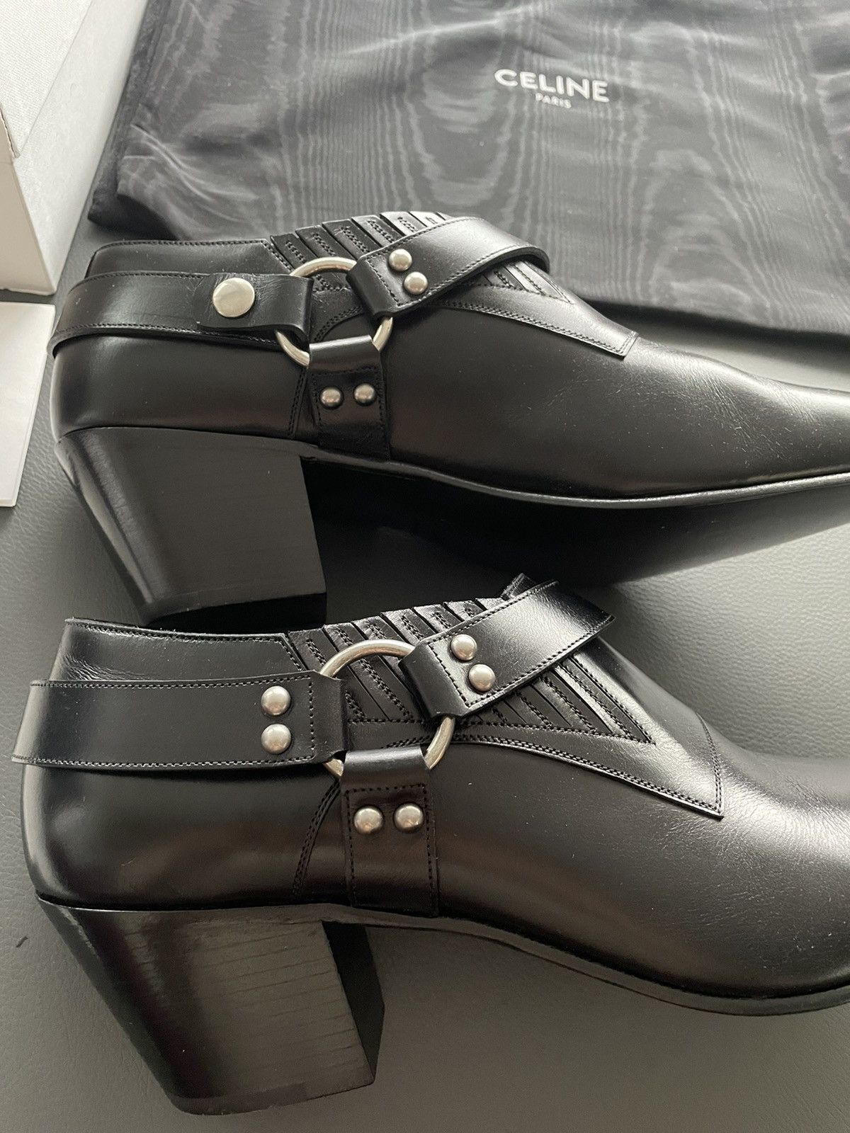 Celine × Hedi Slimane RBrand New Runway Celine by Hedi Slimane Leather Boots Size US 10 / EU 43 - 2 Thumbnail