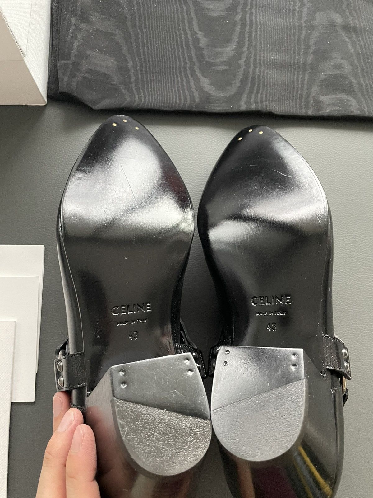 Celine × Hedi Slimane RBrand New Runway Celine by Hedi Slimane Leather Boots Size US 10 / EU 43 - 8 Thumbnail
