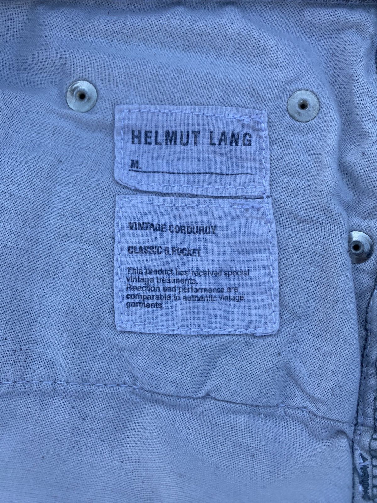 Helmut Lang ARCHIVE VINTAGE CORDUROY CLASSIC 5 POCKET Size US 33 - 7 Thumbnail