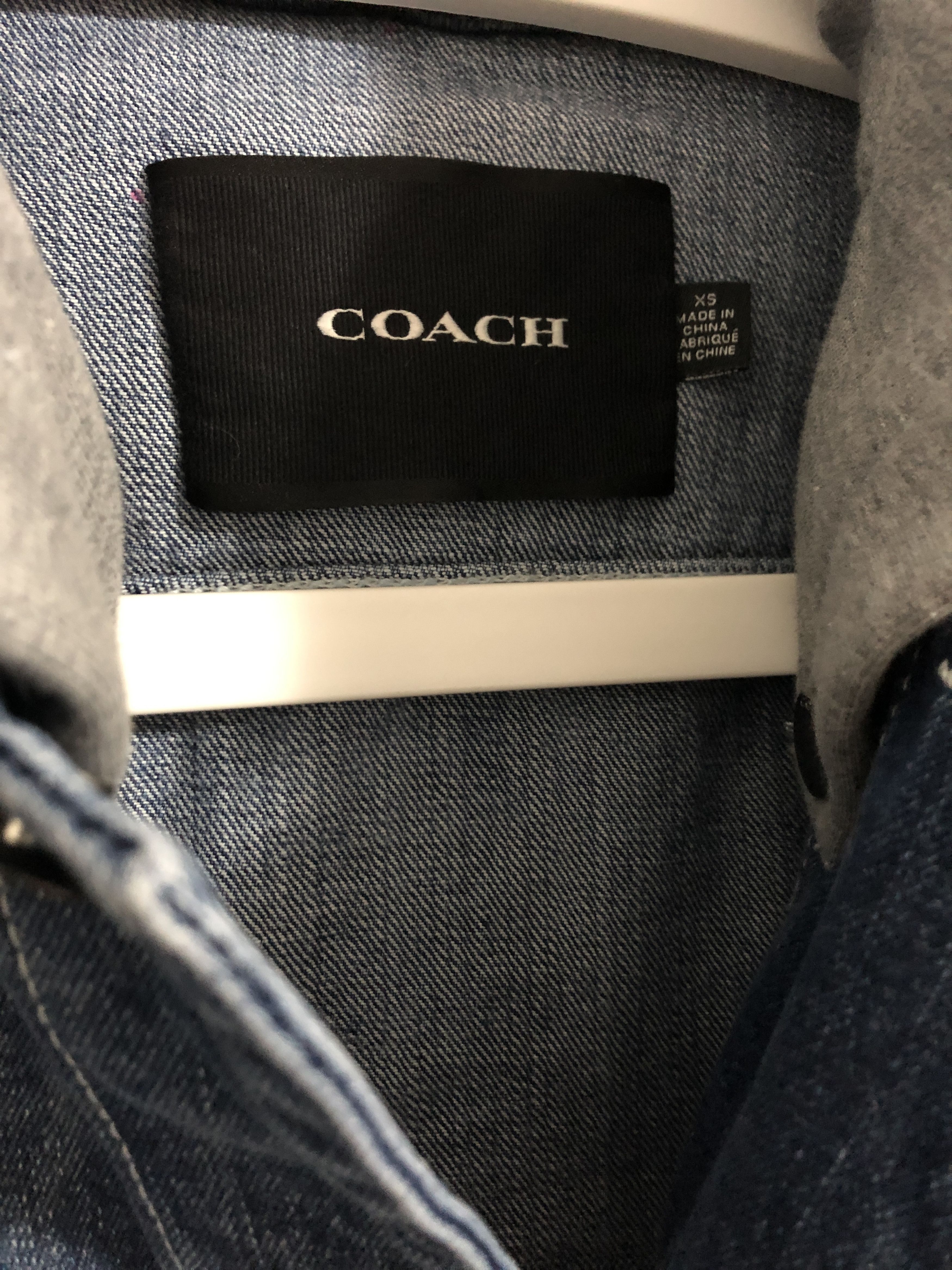 Coach UNISEX Denim jacket with detachable hood Size US XS / EU 42 / 0 - 4 Thumbnail