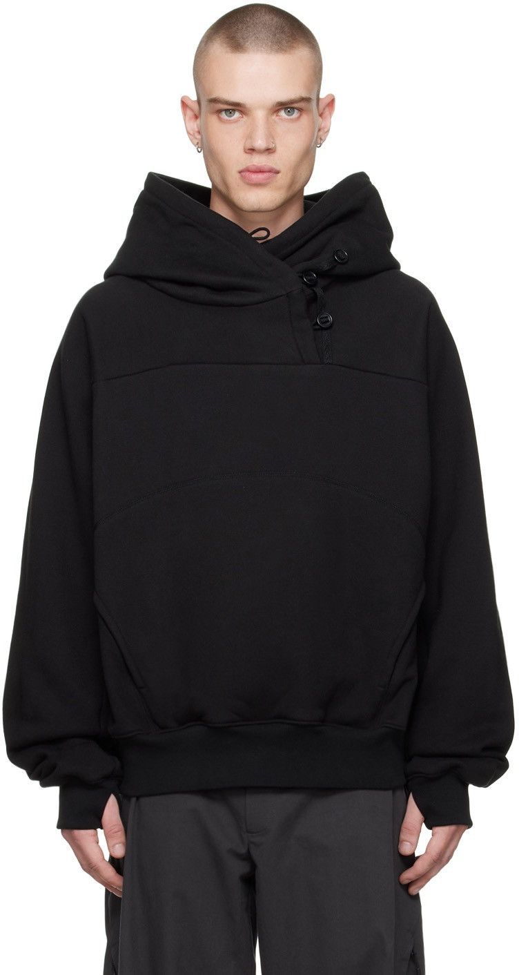 Hyein Seo Black Button Hoodie | Grailed