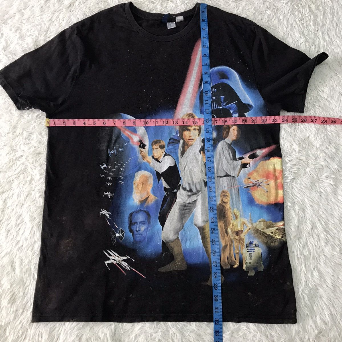 💥Steals💥Vtg Movie Star Wars Nice Printed Tee