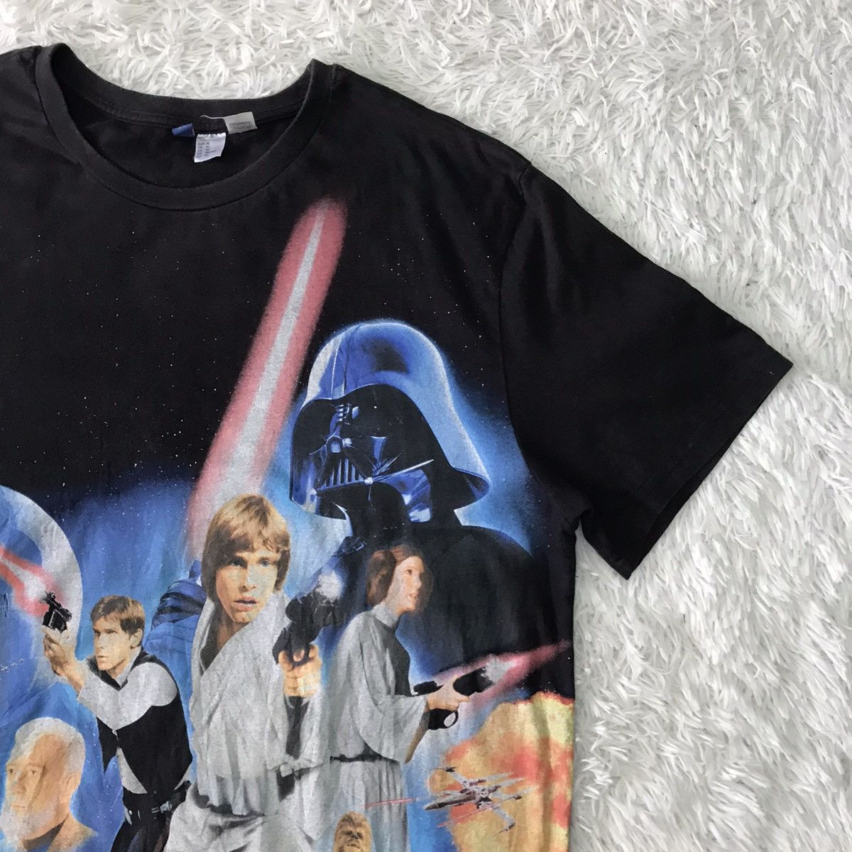 💥Steals💥Vtg Movie Star Wars Nice Printed Tee