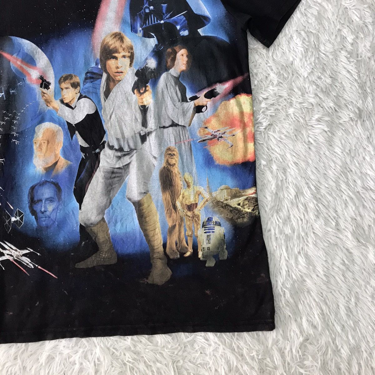 💥Steals💥Vtg Movie Star Wars Nice Printed Tee