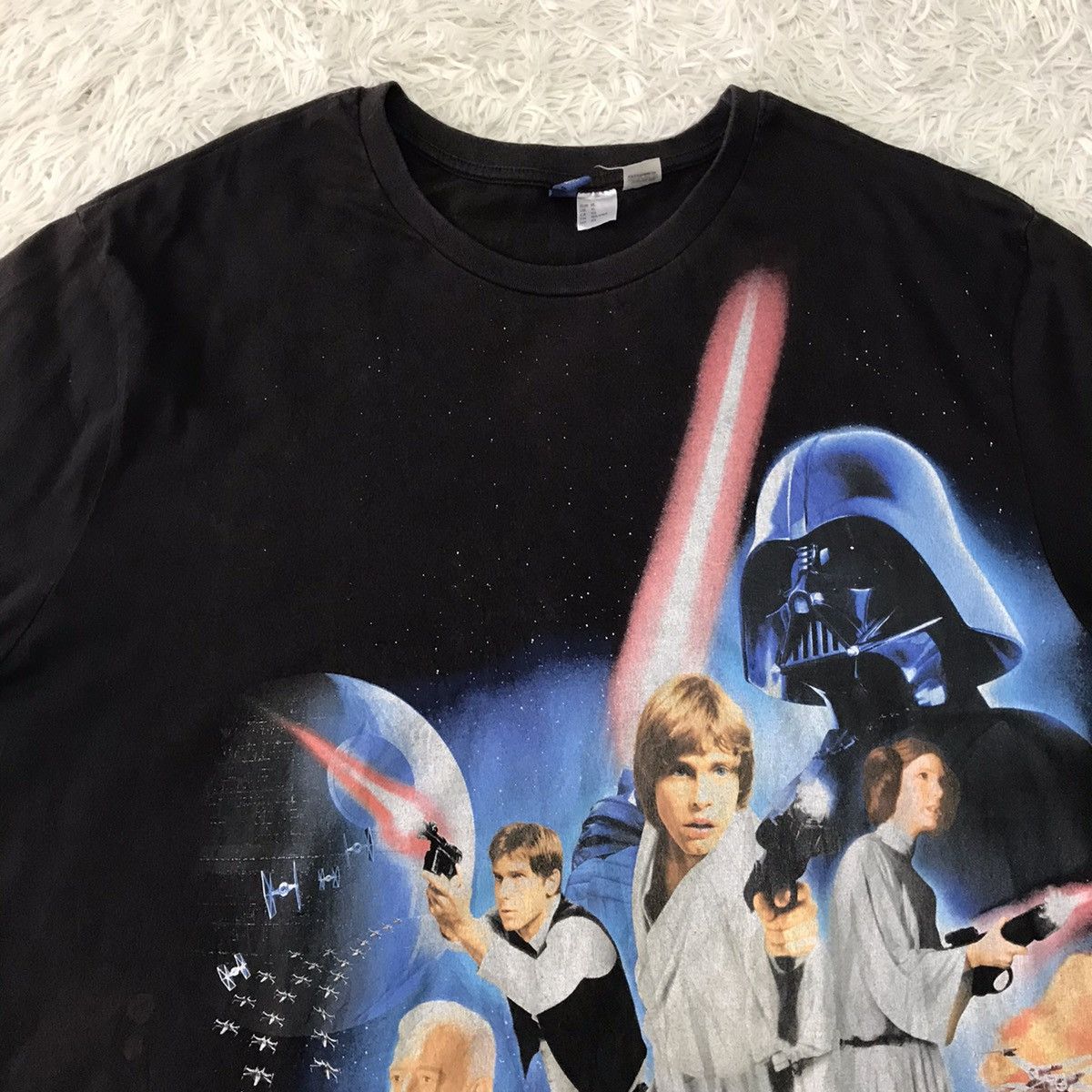 💥Steals💥Vtg Movie Star Wars Nice Printed Tee