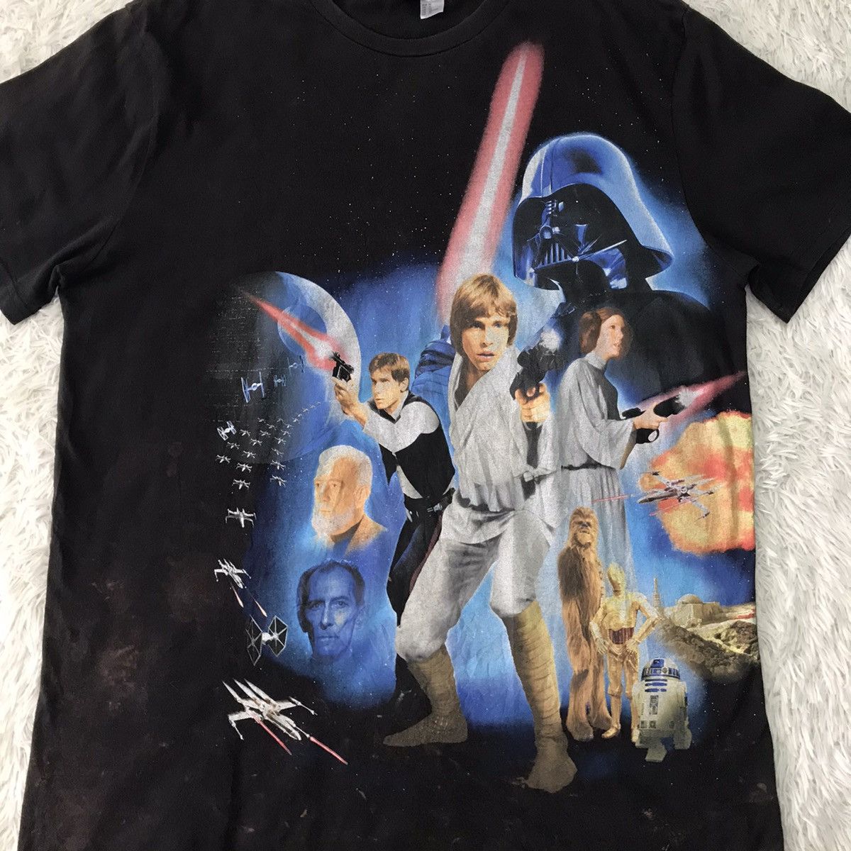 💥Steals💥Vtg Movie Star Wars Nice Printed Tee