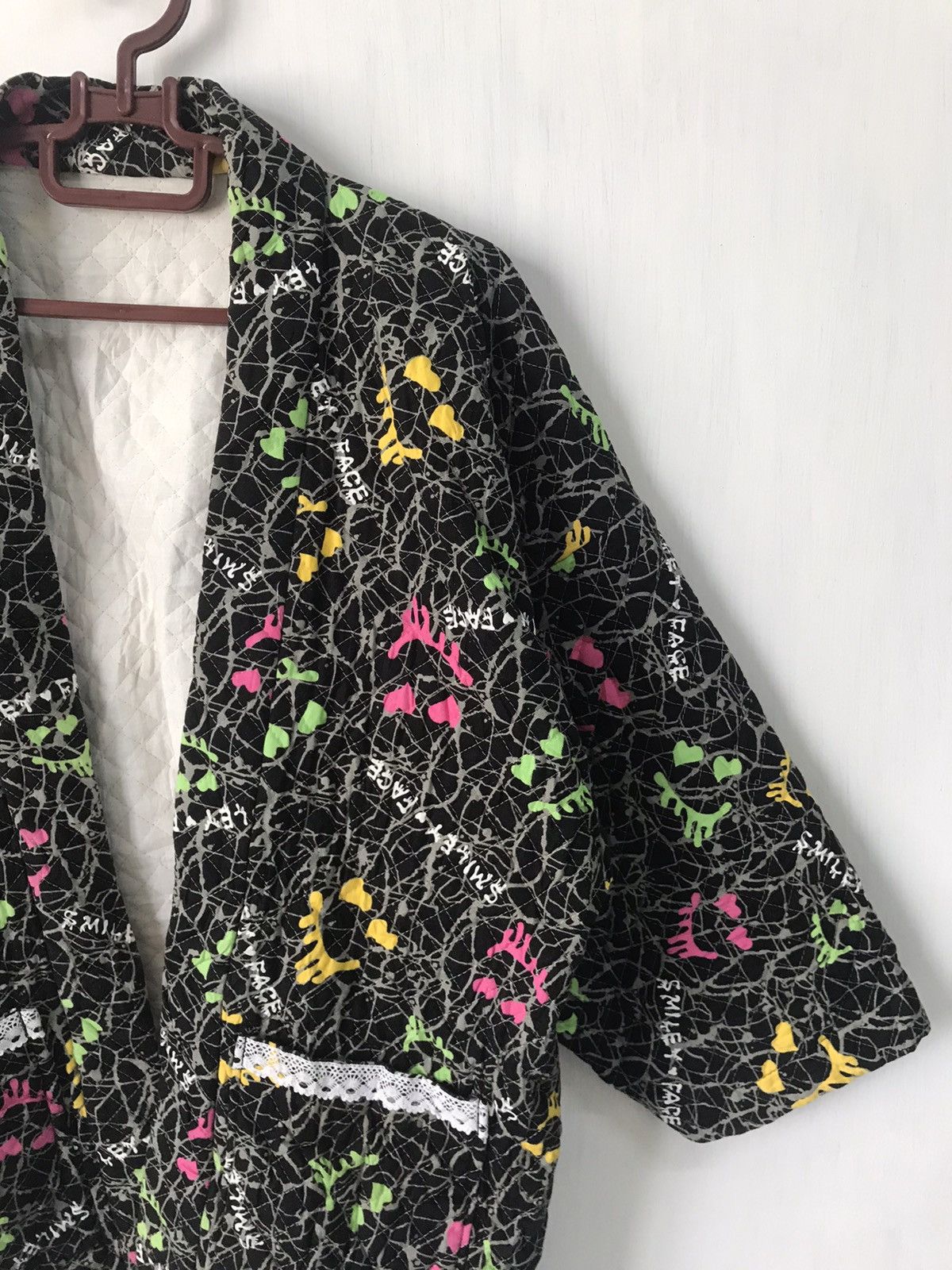 Art Comes First × Japanese Brand 💥Steals💥Smiley Face Cardigan Kimono Size US M / EU 48-50 / 2 - 4 Thumbnail