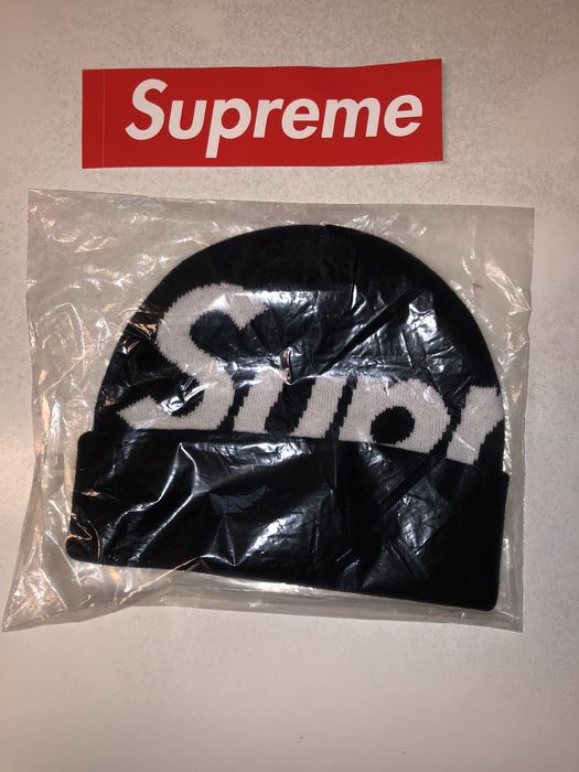 Supreme Supreme Big Logo Beanie Black FW23 | Grailed