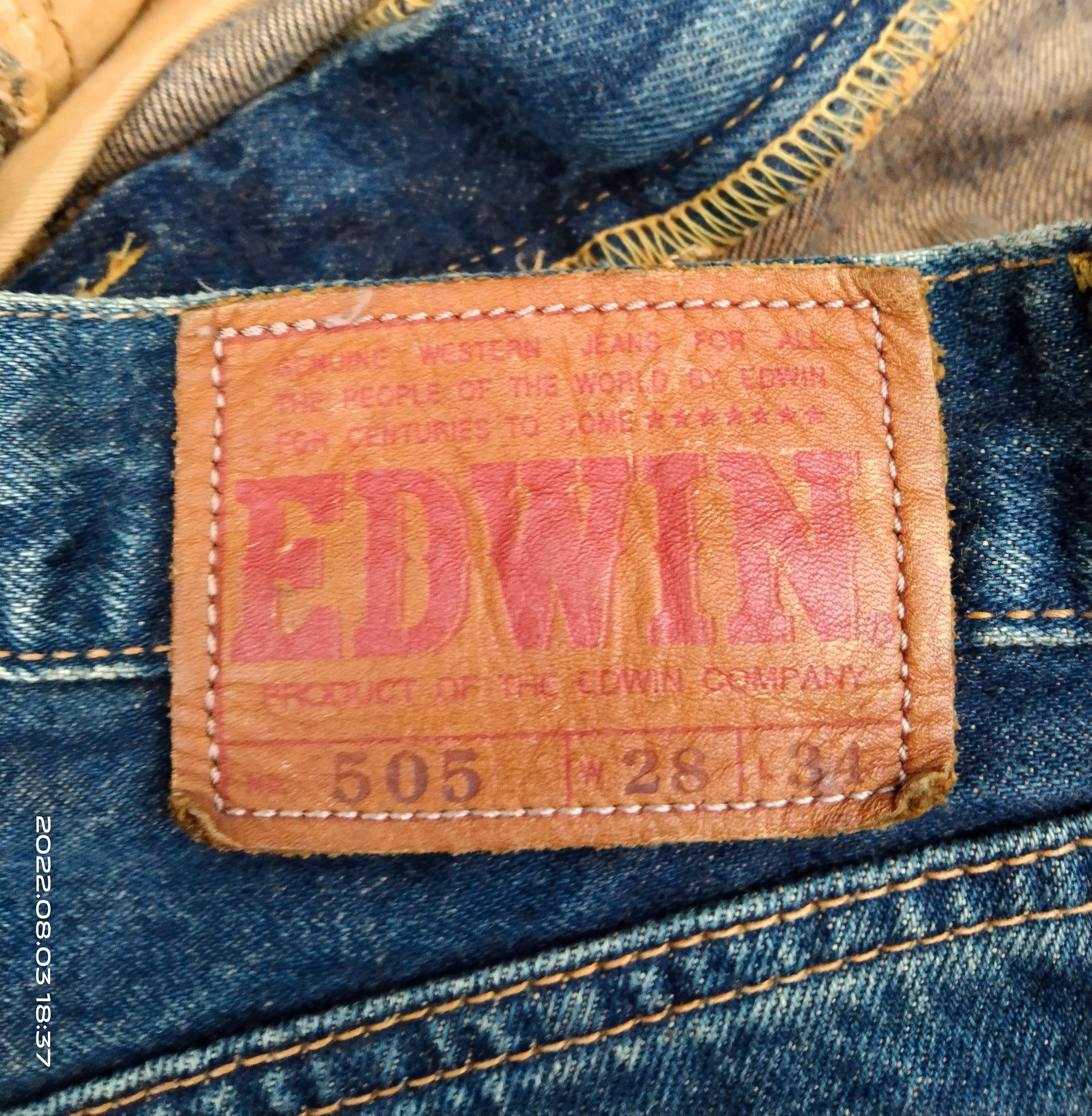 Vintage 1 OF 1🔥MADE IN JAPAN SELVEDGE EDWIN 5O5 PANTS Size US 28 / EU 44 - 9 Thumbnail