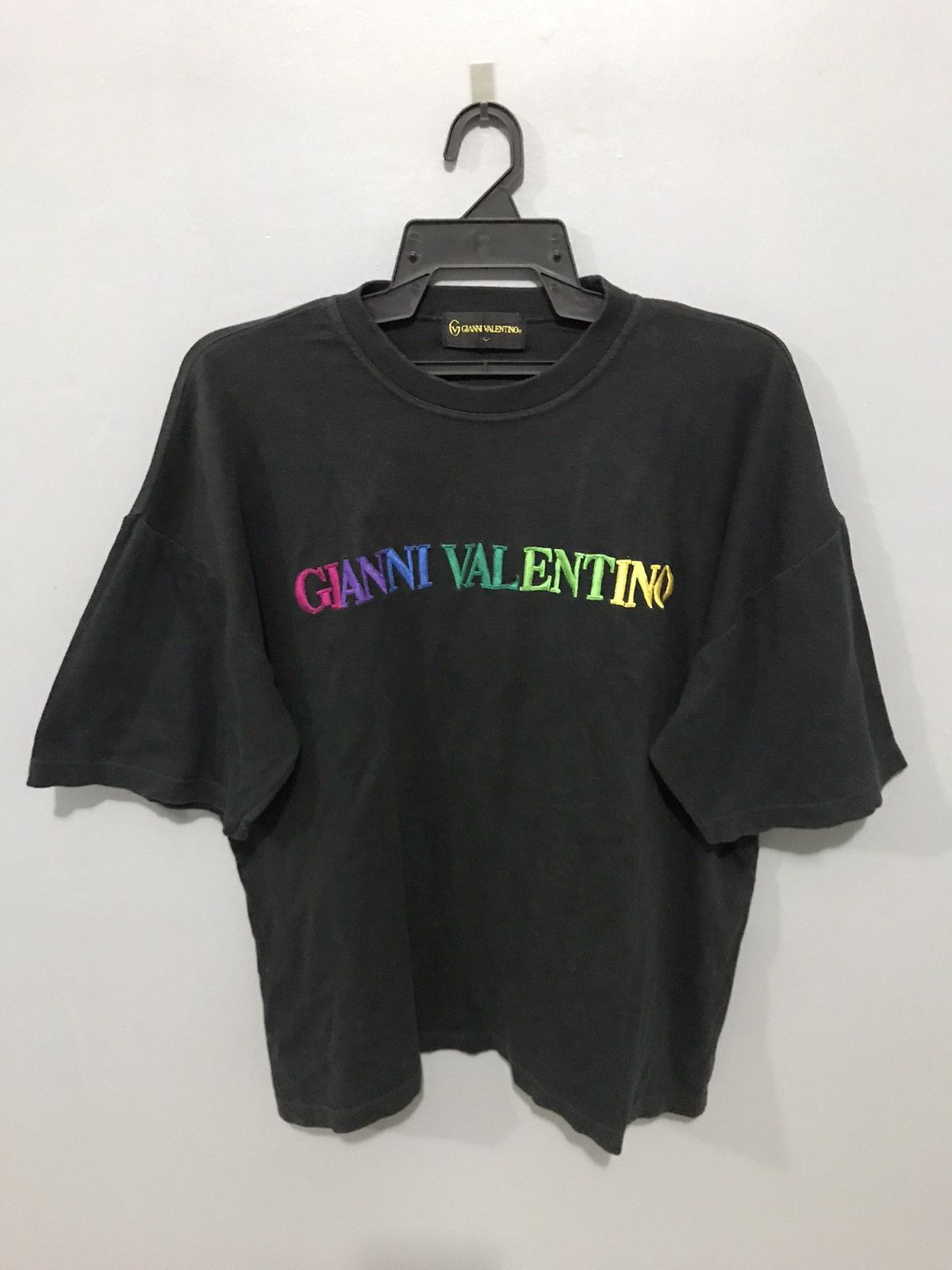 Gianni Valentino Gianni Valentino Big Logo Spell out Multicolour Shirt Size US L / EU 52-54 / 3 - 1 Thumbnail