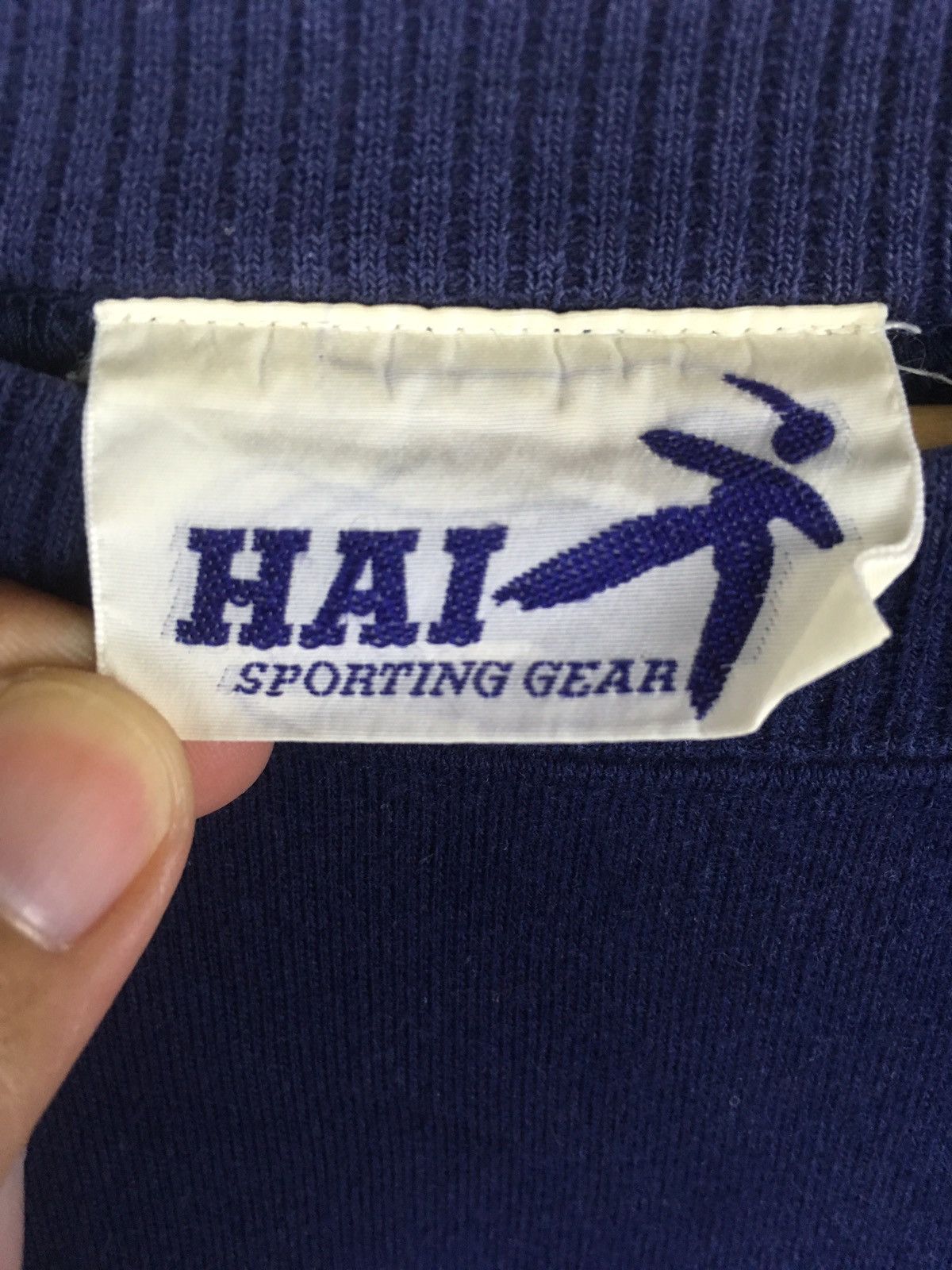 Hai Sporting Gear × Issey Miyake Vintage Hai SportingGear IsseyMiyake Blue Colour Sweatshirt Size US M / EU 48-50 / 2 - 4 Thumbnail