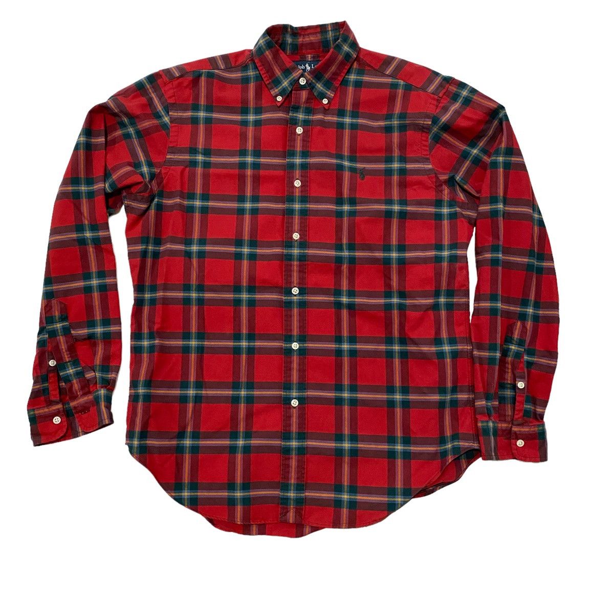 Polo Ralph Lauren 90-Y2K Polo Plaid Button Down Tartan single stitch Size US M / EU 48-50 / 2 - 1 Thumbnail