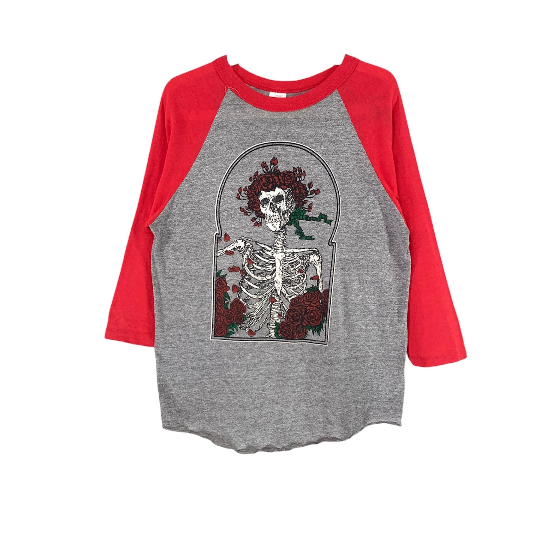 Grateful dead rose skeleton promo rock concert tour vtg tee