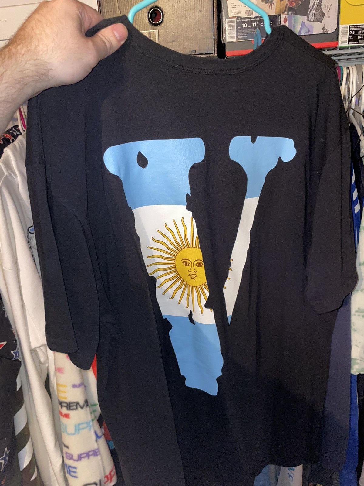 Vlone Vlone Argentina tee Size US XL / EU 56 / 4 - 1 Thumbnail
