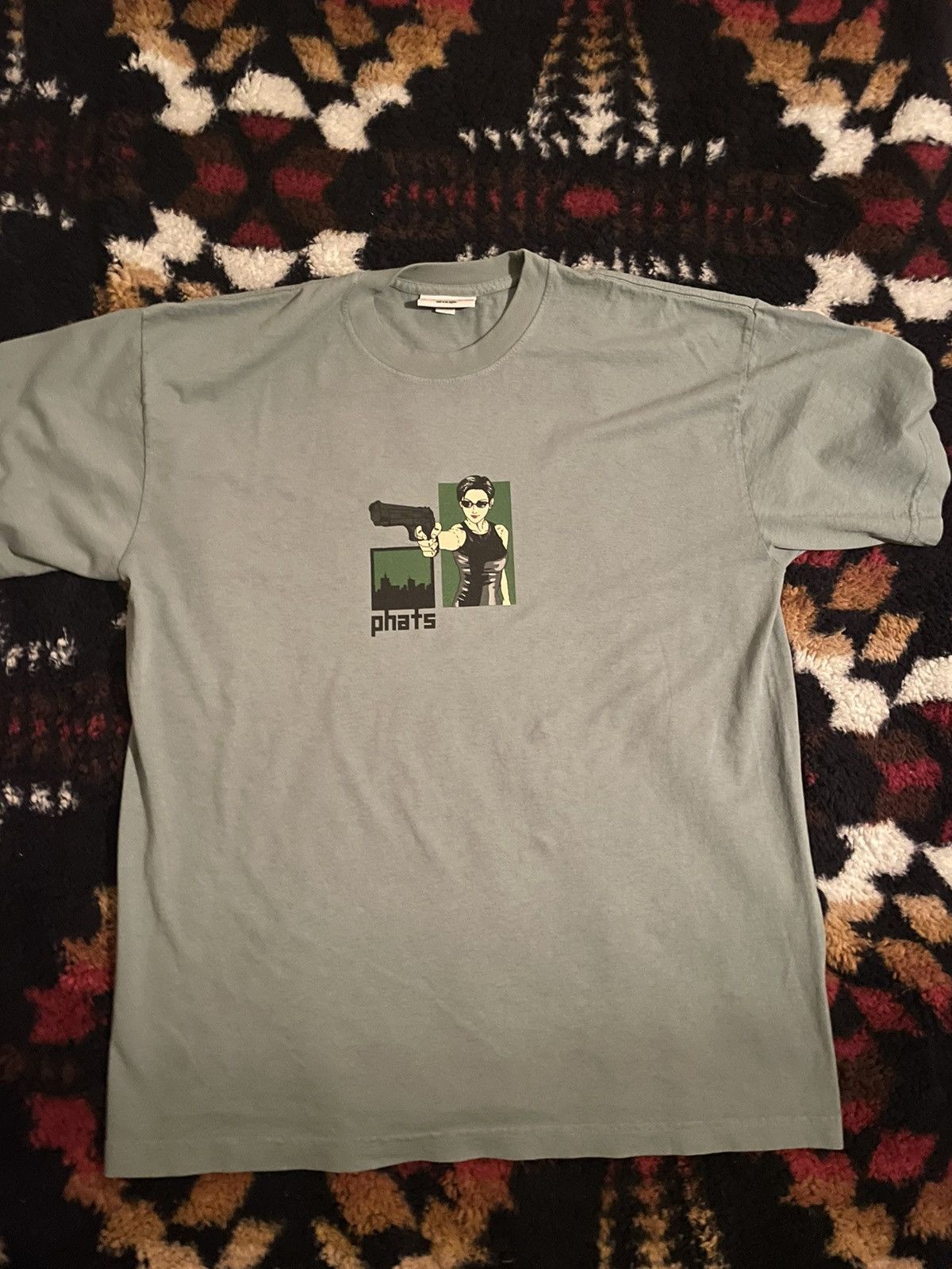 Travis Scott Travis Scott PHATS “The Matrix” white rabbit T-shirt Size US L / EU 52-54 / 3 - 2 Thumbnail