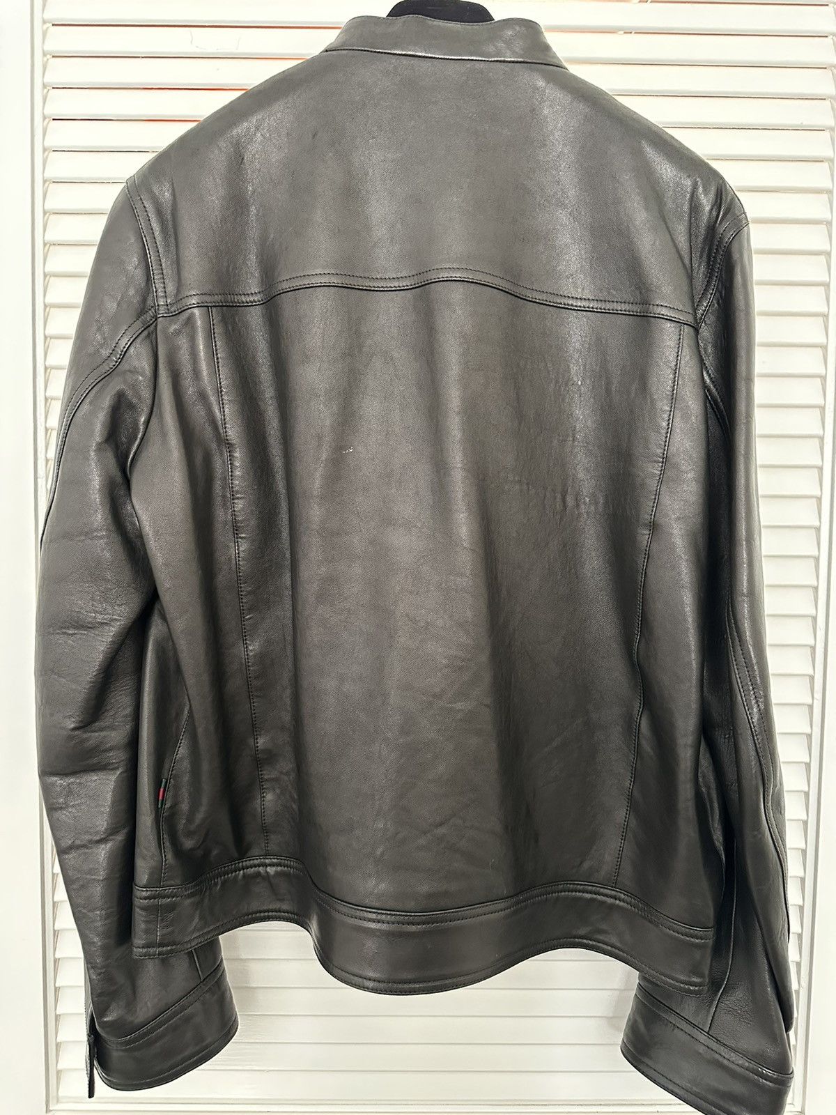 Gucci Gucci Biker Nappa Leather Jacket Size US XL / EU 56 / 4 - 2 Thumbnail