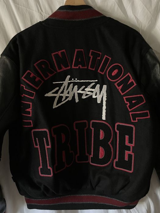Vintage Stussy 35th Anniversary IST Tribe Varsiry Jacket | Grailed