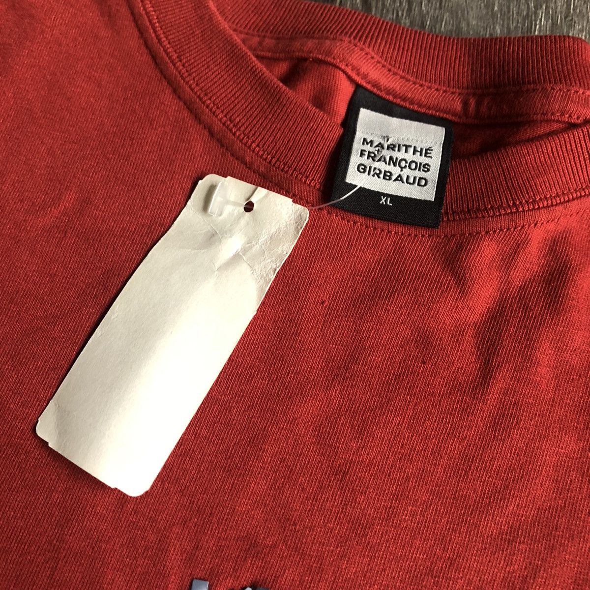 Marithe + Francois Girbaud New Vintage 1990s Marithe Francois Girbaud Le Jean Logo Tee Size US XL / EU 56 / 4 - 3 Thumbnail