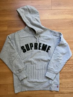 Supreme Chenille Logo Hoodie Red / Blue Size Small S Sm