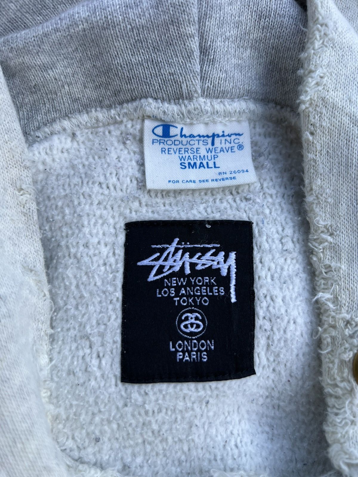 Champion × Stussy × Vintage CHAMPION STUSSY reverse weave vintange spellout logo Size US S / EU 44-46 / 1 - 3 Thumbnail