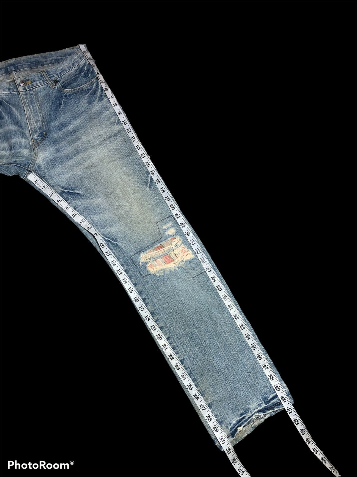 Other DISTRESSED WASHED BLUE DENIM Size US 32 / EU 48 - 6 Thumbnail