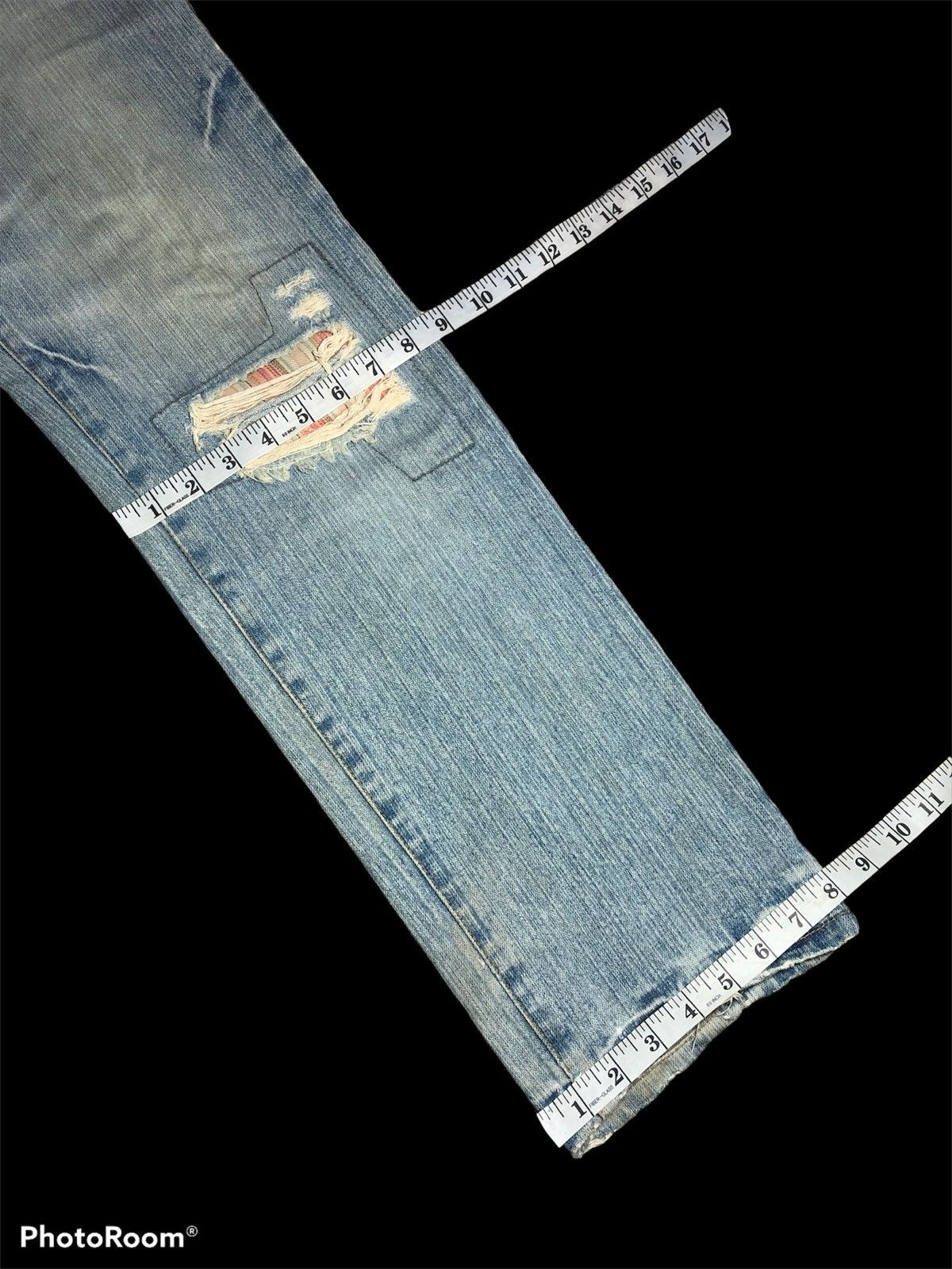 Other DISTRESSED WASHED BLUE DENIM Size US 32 / EU 48 - 5 Thumbnail