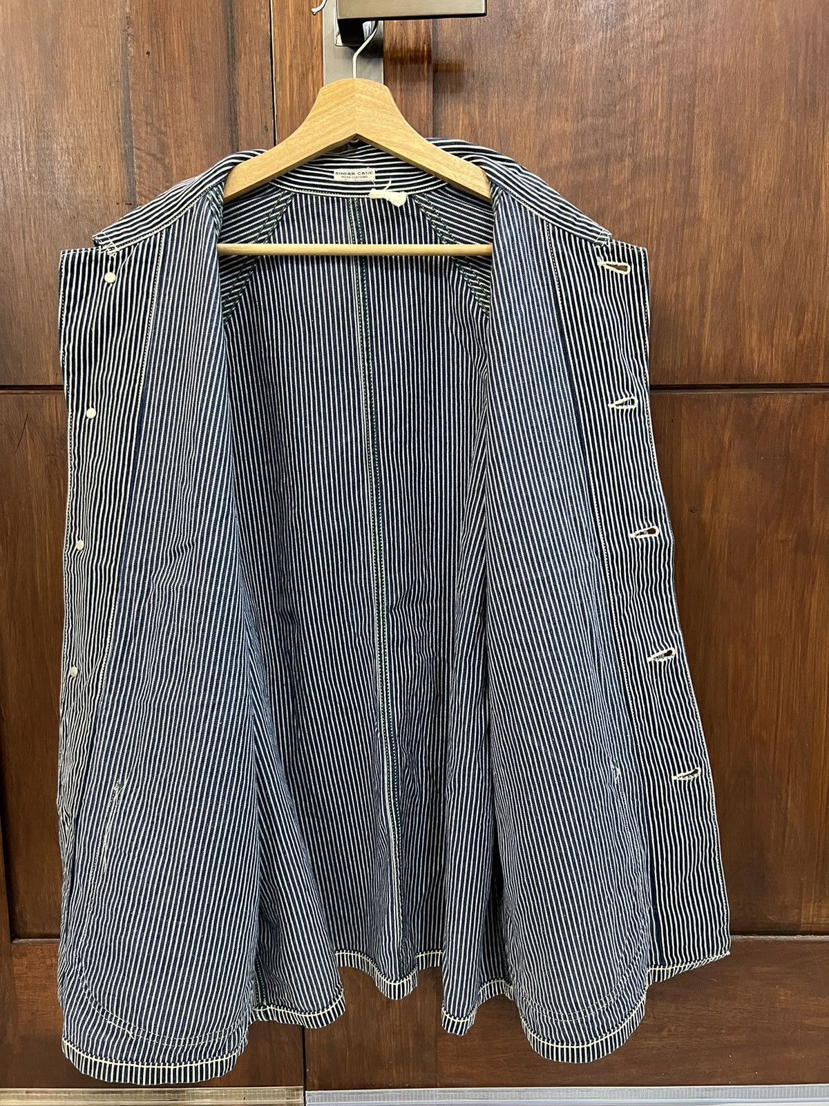 Sugar Cane Sugar Cane &Co × Toyo Enterprise hickory stripe chore jacket Size US L / EU 52-54 / 3 - 9 Thumbnail