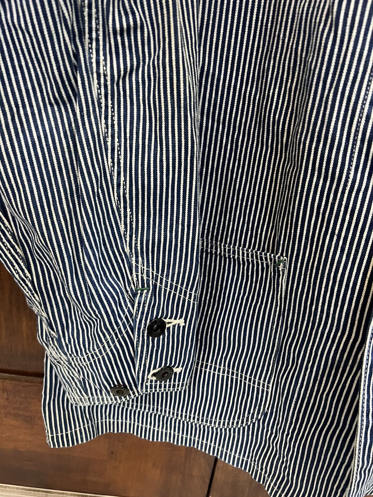 Sugar Cane Sugar Cane &Co × Toyo Enterprise hickory stripe chore jacket Size US L / EU 52-54 / 3 - 4 Thumbnail