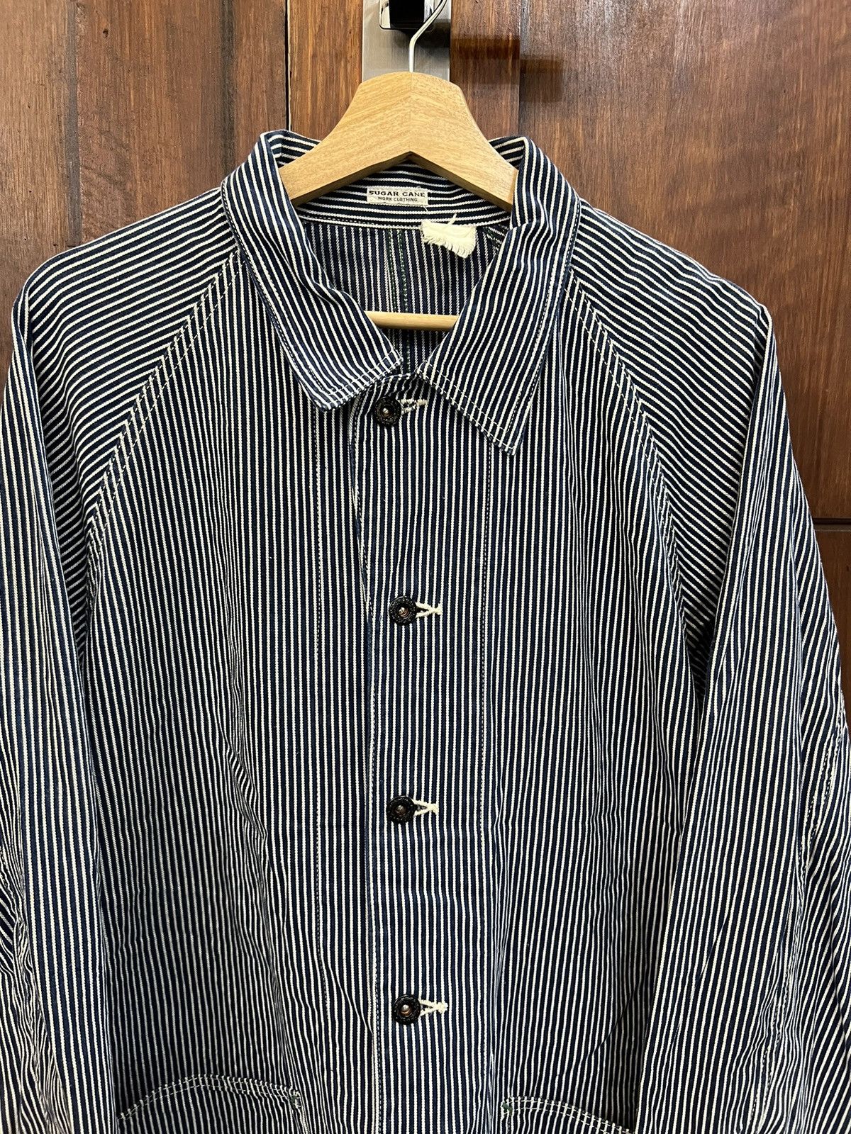 Sugar Cane Sugar Cane &Co × Toyo Enterprise hickory stripe chore jacket Size US L / EU 52-54 / 3 - 3 Thumbnail
