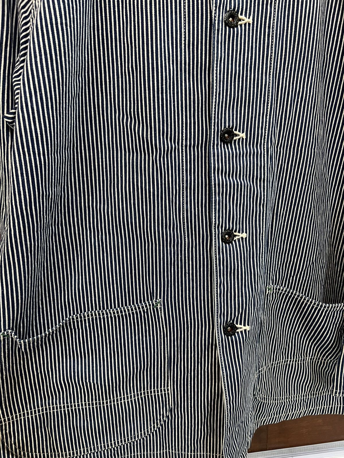Sugar Cane Sugar Cane &Co × Toyo Enterprise hickory stripe chore jacket Size US L / EU 52-54 / 3 - 6 Thumbnail