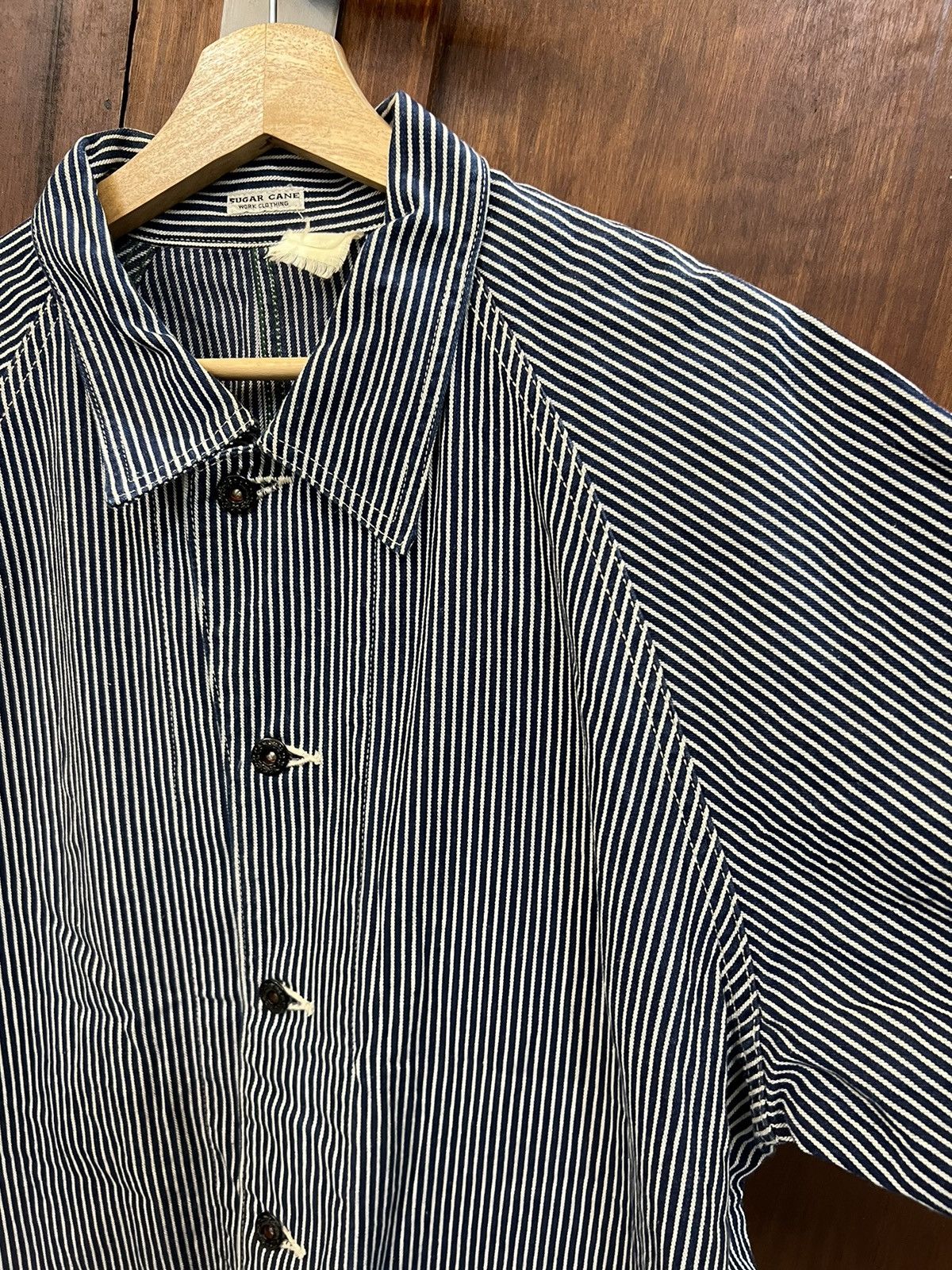 Sugar Cane Sugar Cane &Co × Toyo Enterprise hickory stripe chore jacket Size US L / EU 52-54 / 3 - 8 Thumbnail