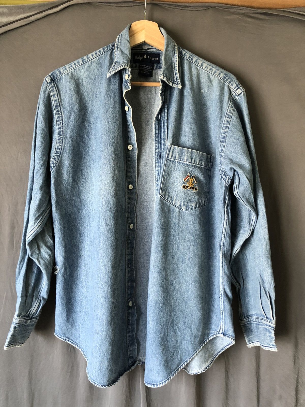 Polo Ralph Lauren Vtg Polo denim shirt. Size US M / EU 48-50 / 2 - 8 Thumbnail