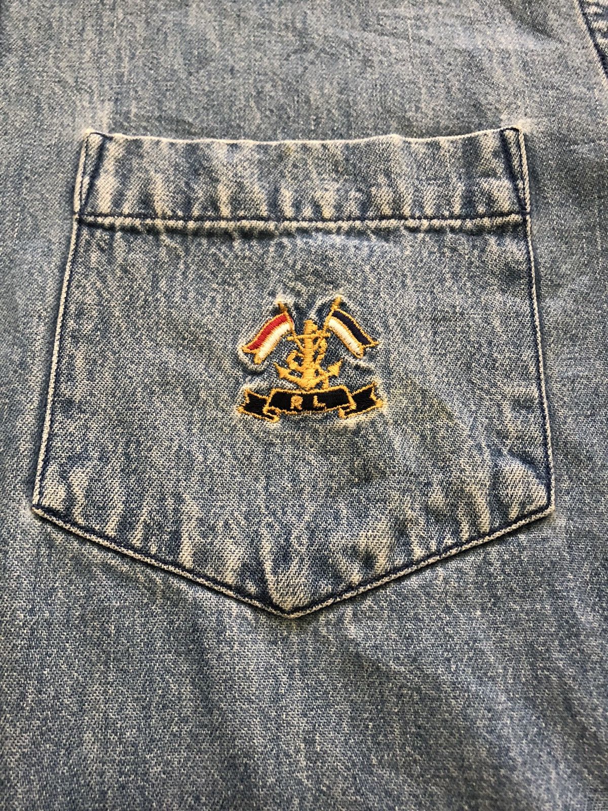 Polo Ralph Lauren Vtg Polo denim shirt. Size US M / EU 48-50 / 2 - 4 Thumbnail