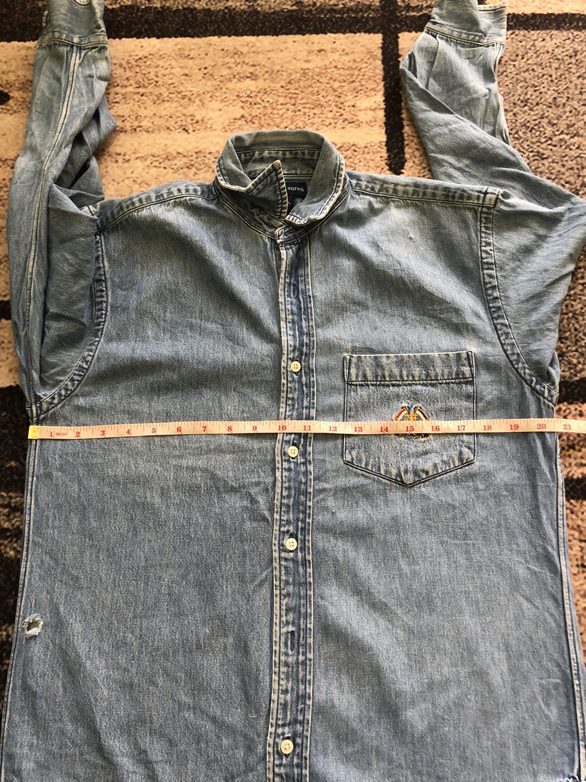 Polo Ralph Lauren Vtg Polo denim shirt. Size US M / EU 48-50 / 2 - 9 Thumbnail