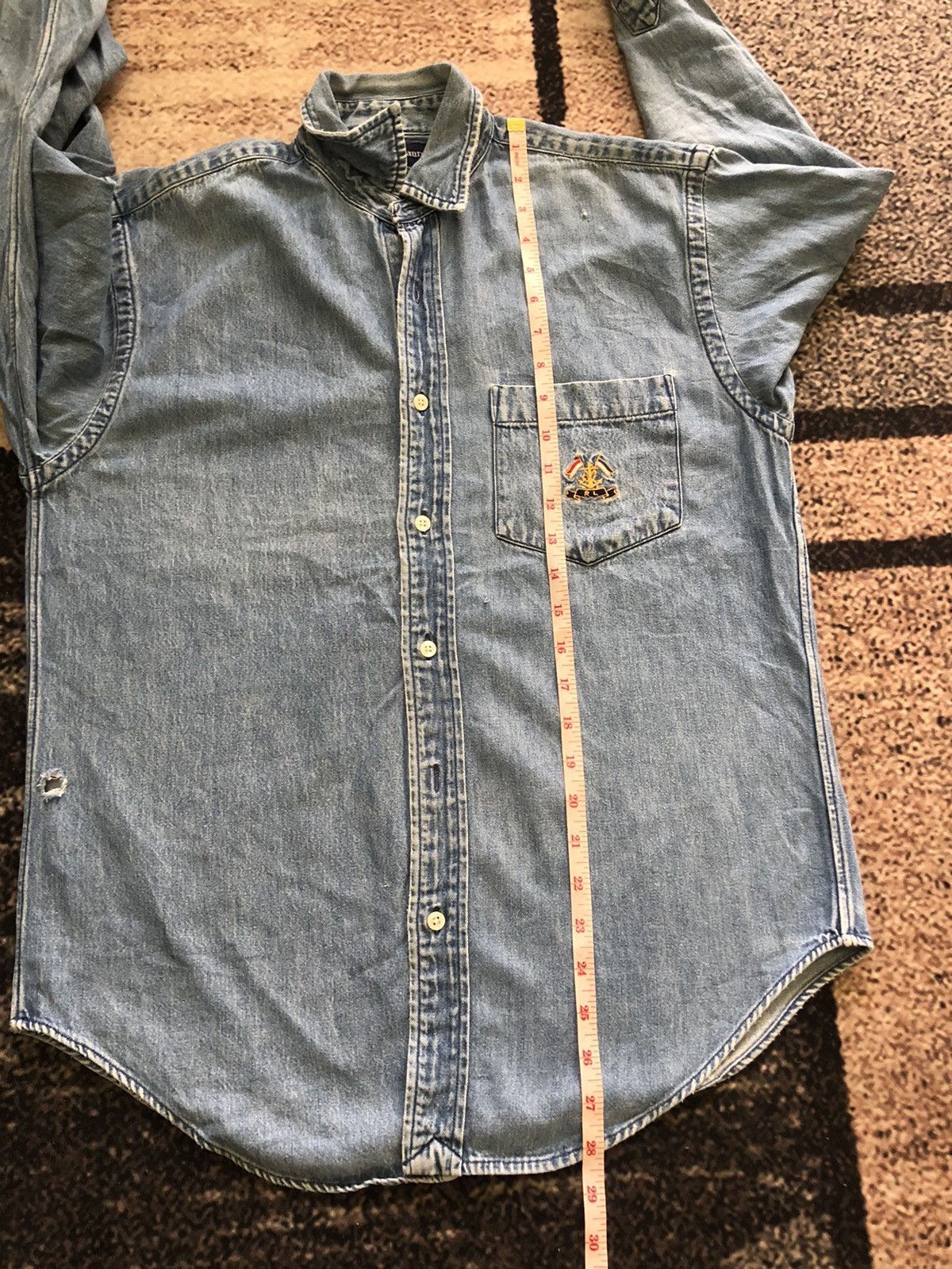 Polo Ralph Lauren Vtg Polo denim shirt. Size US M / EU 48-50 / 2 - 10 Thumbnail