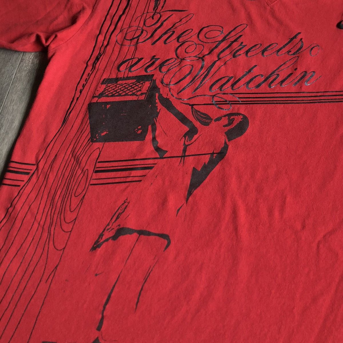 Nike Vintage Nike Streets are Watching Block on Lock Graphic Tee Size US XL / EU 56 / 4 - 2 Thumbnail