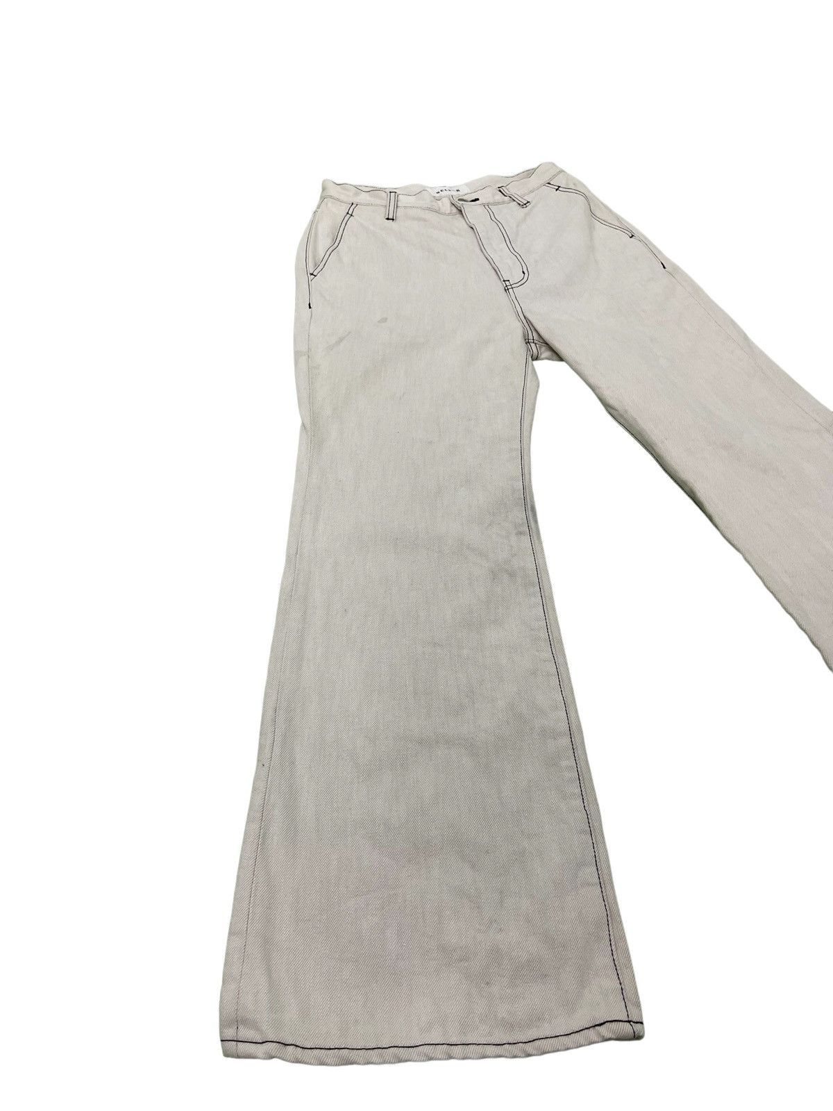 Japanese Brand Flare Jeans Belper Japan Wide Leg High Rise Denim 2🟦7 Size US 28 / EU 44 - 1 Thumbnail