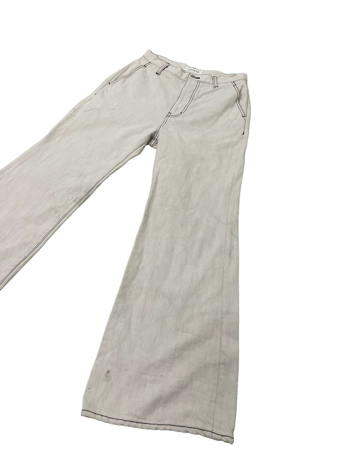 Japanese Brand Flare Jeans Belper Japan Wide Leg High Rise Denim 2🟦7 Size US 28 / EU 44 - 3 Thumbnail