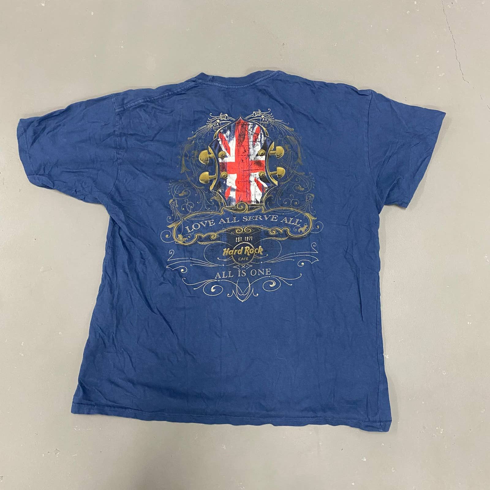 Sweat Hard Rock Cafe Femme Bleu Marine XL - Vintage, Coton, Bon état